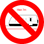 No Caravans over 7 meters